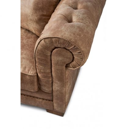 Rivièra Maison: Crescent Avenue Sofa 3 Sitzer, Pellini, Camel – Bild 5