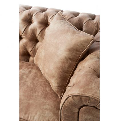 Rivièra Maison: Crescent Avenue Sofa 3 Sitzer, Pellini, Camel – Bild 6