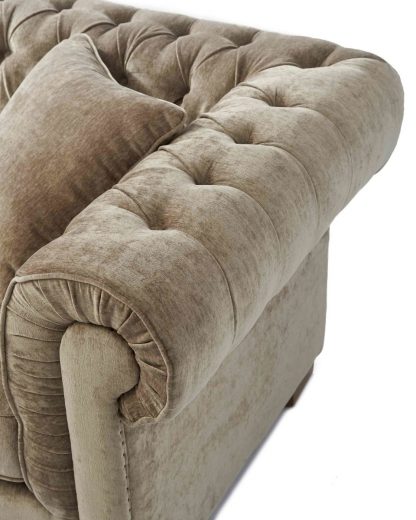 Rivièra Maison: Crescent Avenue Sofa 3 seater, velvet, olive – Bild 3