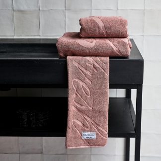 Rivièra Maison: Spa Specials Gästehandtuch pink 50x30