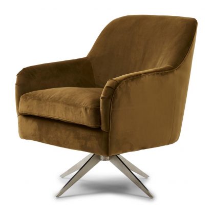 Rivièra Maison: Fawcett Swivel Chair, velvet, windsor green – Bild 3