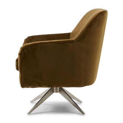 Rivièra Maison: Fawcett Swivel Chair, velvet, windsor green – Bild 4