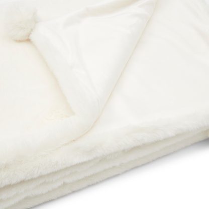 Rivièra Maison: Cosy Pompon Faux Fur Throw 170x130 – Bild 2
