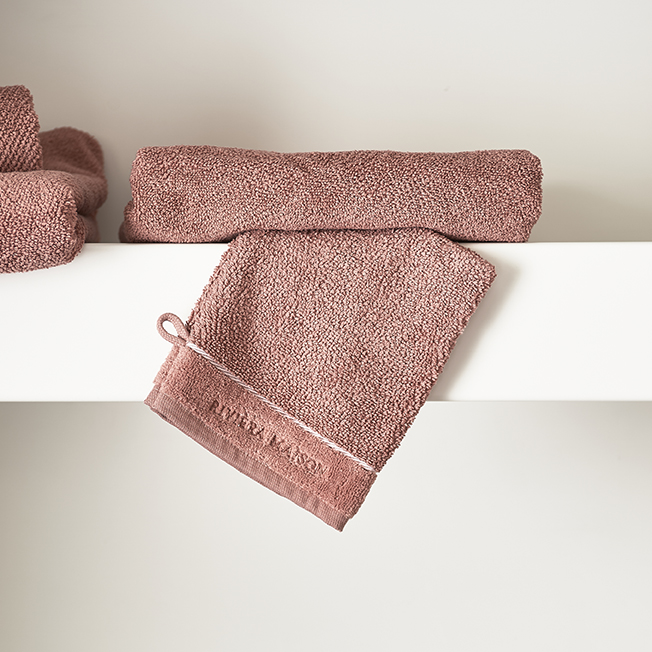 Rivièra Maison: Elegant Washcloth plum