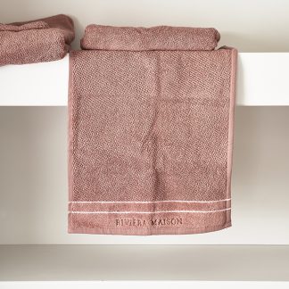 Rivièra Maison: Elegant Guest Towel plum 50x30