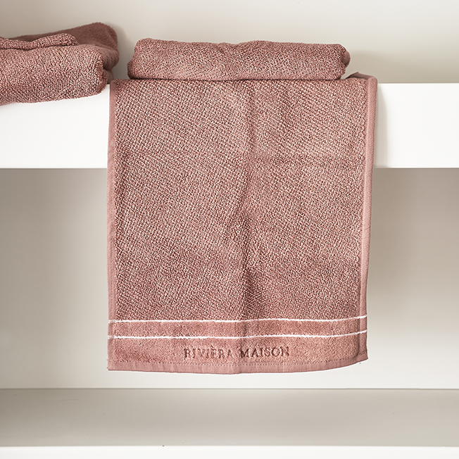 Rivièra Maison: Elegant Guest Towel plum 50x30
