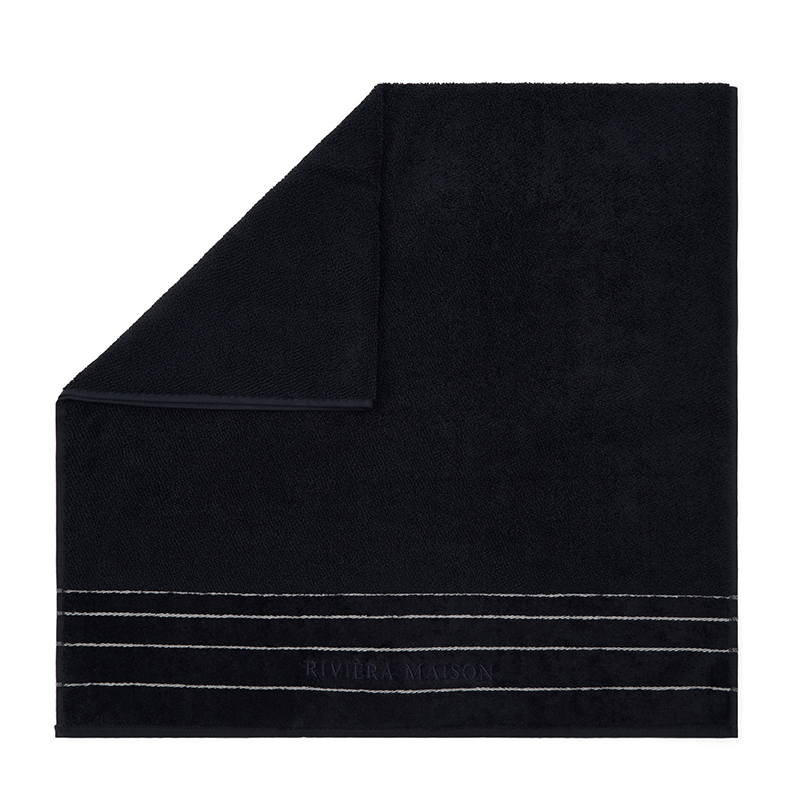 Rivièra Maison: Elegant Towel black 140x70 – Bild 2