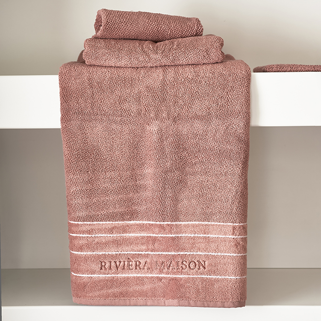 Rivièra Maison: Elegant Towel plum 140x70