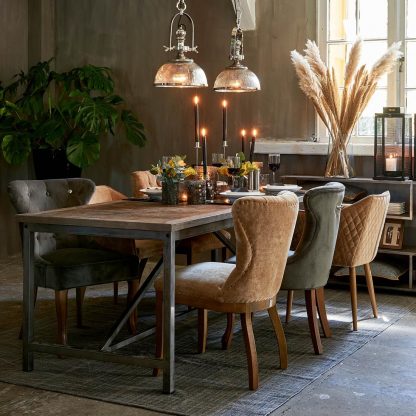 Rivièra Maison: George Dining Chair, velvet, slate grey – Bild 2