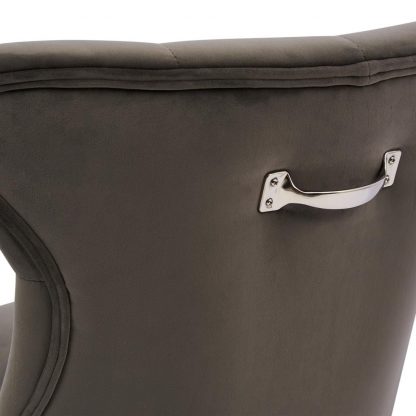 Rivièra Maison: George Dining Chair, velvet, slate grey – Bild 5