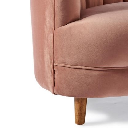 Rivièra Maison: Beverly Hills Sofa 2,5 Seater, velvet, blush – Bild 3