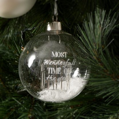 Rivièra Maison: Wonderful Time Ornament silver Dia 10 – Bild 2
