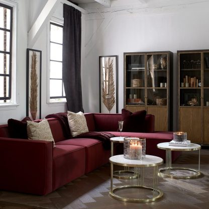 Rivièra Maison: Faux Fur Throw Burgundy 170x130 – Bild 2