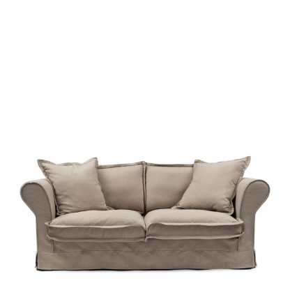 Rivièra Maison: Carlton Sofa 2,5 Seater, washed cotton, natural