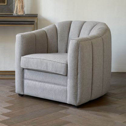 Rivièra Maison: St. Lewis Armchair, mélane weave, fog – Bild 3
