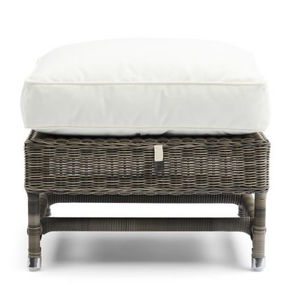 Rivièra Maison: Outdoor Rustic Rattan Nicolas Wing Chair Footstool