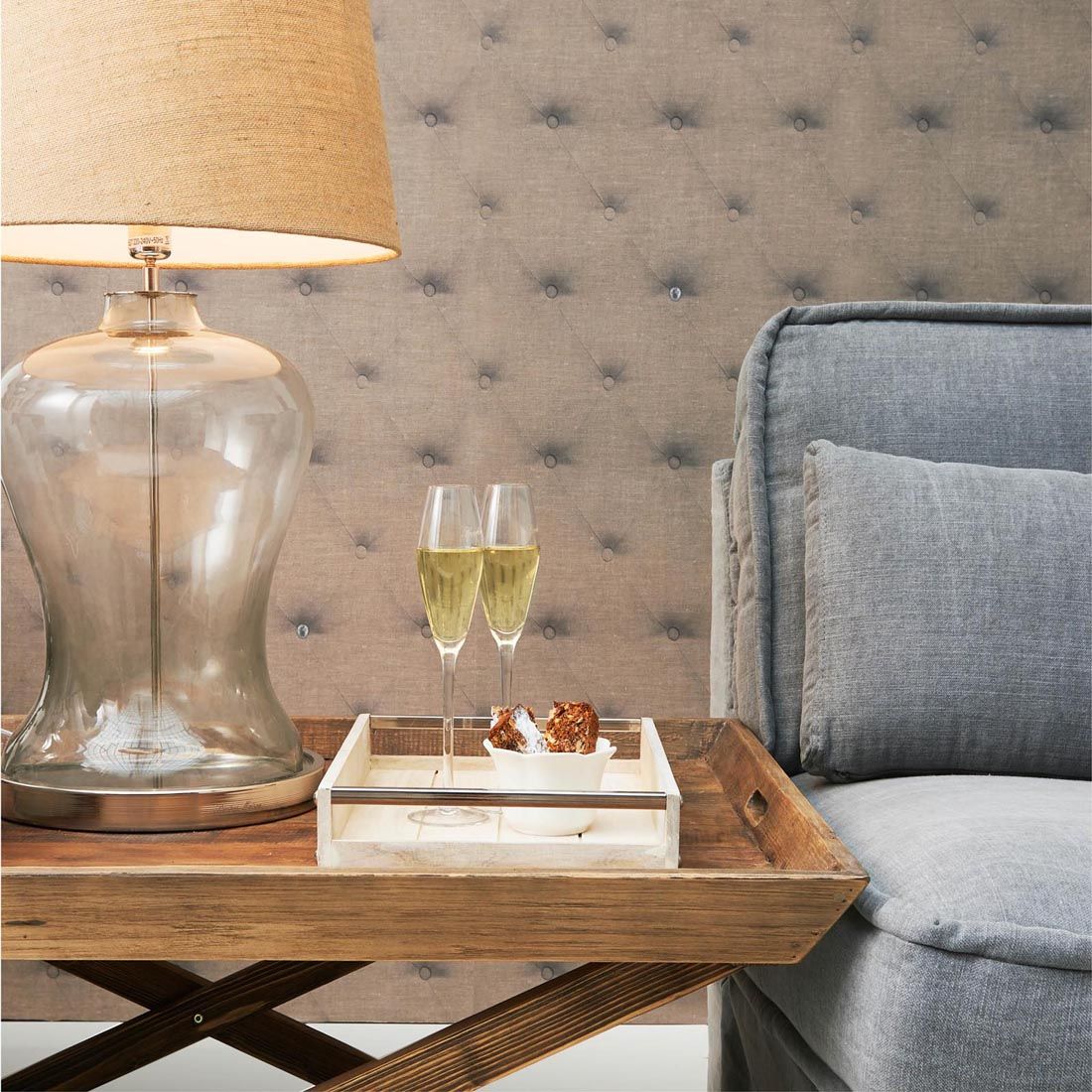 Rivièra Maison: Classic Natural Linen Lampshade natural 42x55 – Bild 6