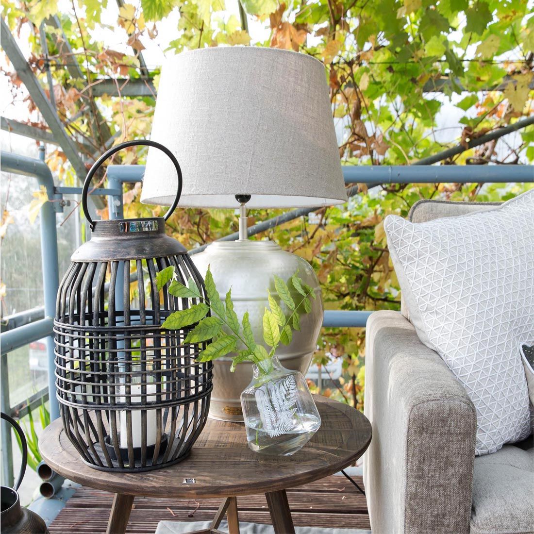 Rivièra Maison: Classic Natural Linen Lampshade natural 42x55 – Bild 7