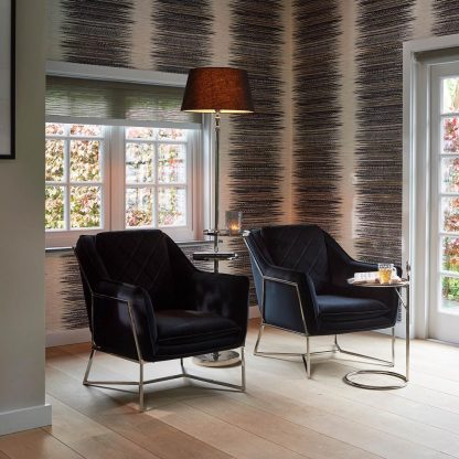 Rivièra Maison: Walker Park Armchair, velvet, black – Bild 2