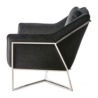 Rivièra Maison: Walker Park Armchair, velvet, black – Bild 4