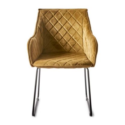 Rivièra Maison: Frisco Drive Dining Armchair, velvet, windsor green