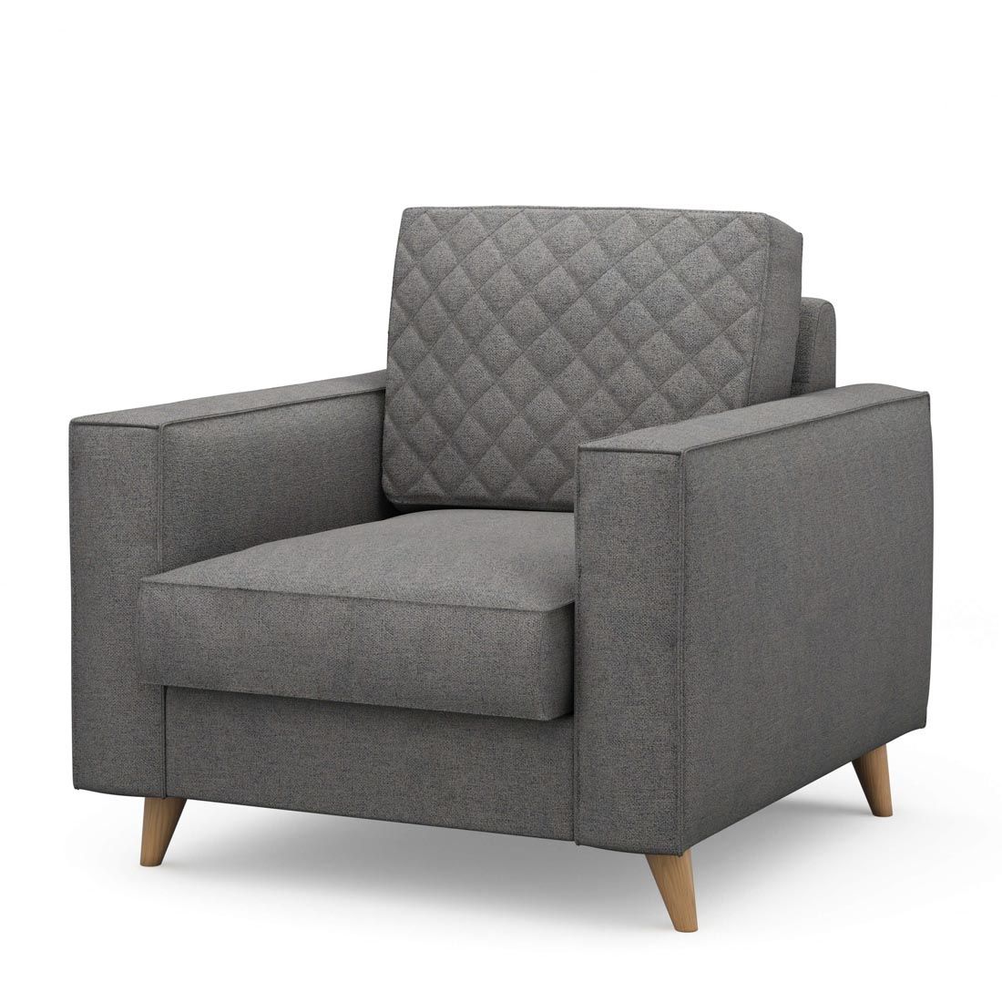 Rivièra Maison: Kendall Armchair, oxford weave, classic charcoal – Bild 3