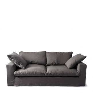 Rivièra Maison: Residenza Sofa 3,5 Seater, oxford weave, classic charcoal