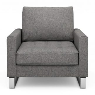 Rivièra Maison: West Houston Armchair, oxford weave, classic charcoal