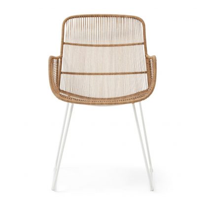 Rivièra Maison: Hartford Outdoor Dining Armchair Natural/Stonewhite