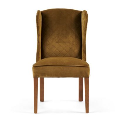 Rivièra Maison: William Dining Chair, velvet, windsor green