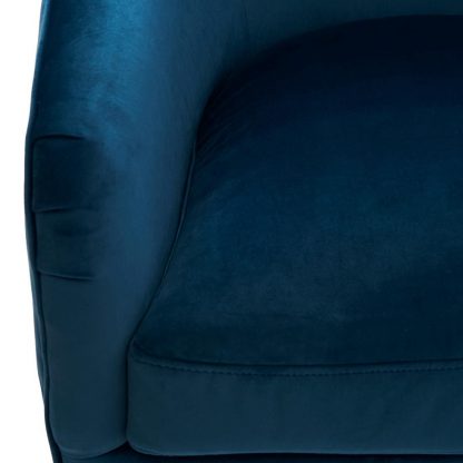 Rivièra Maison: Fawcett Swivel Chair, velvet, ocean blue – Bild 3