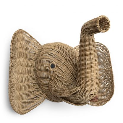 Rivièra Maison: Rustic Rattan Elephant Wall Decoration – Bild 3