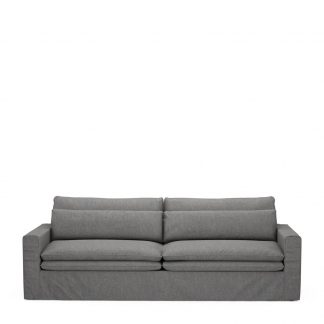 Rivièra Maison: Continental Sofa 3,5 Seater, oxford weave, classic charcoal