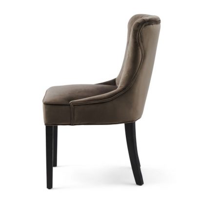 Rivièra Maison: Davis Dining Chair, velvet III, anthracite – Bild 2