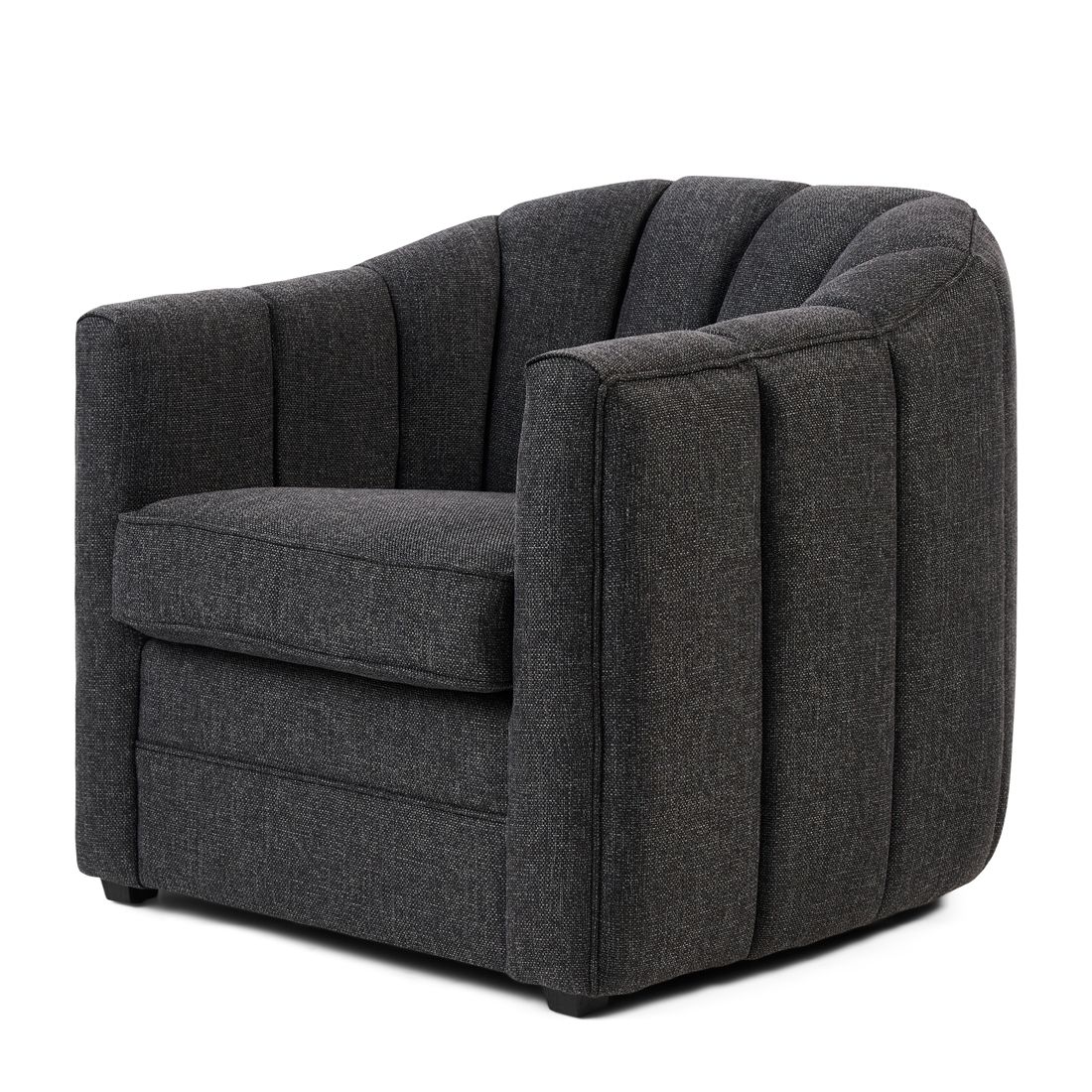 Rivièra Maison: St. Lewis Armchair, mélane weave, carbon – Bild 3