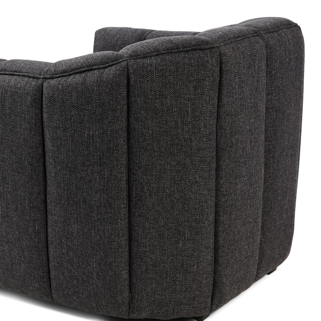 Rivièra Maison: St. Lewis Armchair, mélane weave, carbon – Bild 5