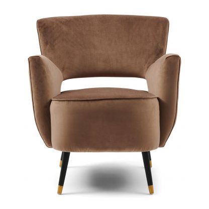 Rivièra Maison: Laurel Armchair, velvet III, golden mink