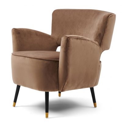 Rivièra Maison: Laurel Armchair, velvet III, golden mink – Bild 3