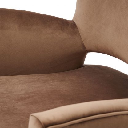 Rivièra Maison: Laurel Armchair, velvet III, golden mink – Bild 5
