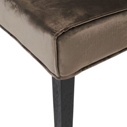 Rivièra Maison: Bridge Lane Dining Chair Diamond Stitch, velvet III, anthracite – Bild 5
