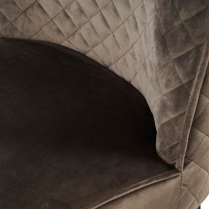 Rivièra Maison: Bridge Lane Dining Chair Diamond Stitch, velvet III, anthracite – Bild 4