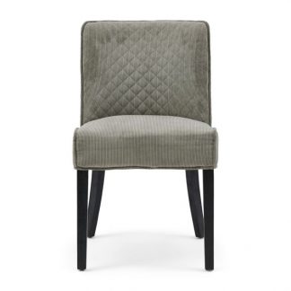 Rivièra Maison: Bridge Lane Dining Chair Diamond Stitch, italian rib, mouse