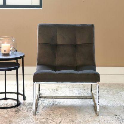 Rivièra Maison: Thompson Place Chair, vel III, anthracite – Bild 2