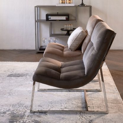 Rivièra Maison: Thompson Place Chair, vel III, anthracite – Bild 5