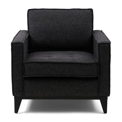Rivièra Maison: The Jake Armchair, mélane weave, carbon