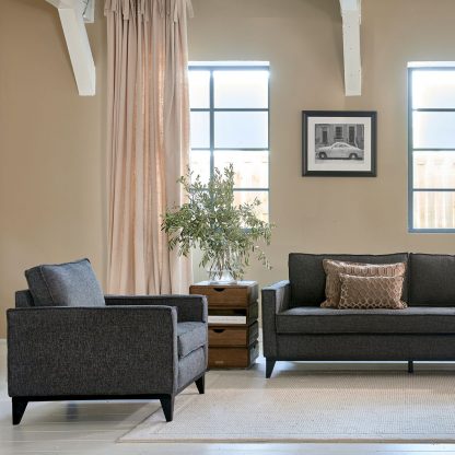 Rivièra Maison: The Jake Armchair, mélane weave, carbon – Bild 2
