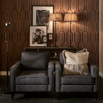 Rivièra Maison: The Jake Armchair, mélane weave, carbon – Bild 6
