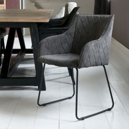 Rivièra Maison: Frisco Drive Dining Armchair, italian rib, mocha – Bild 4