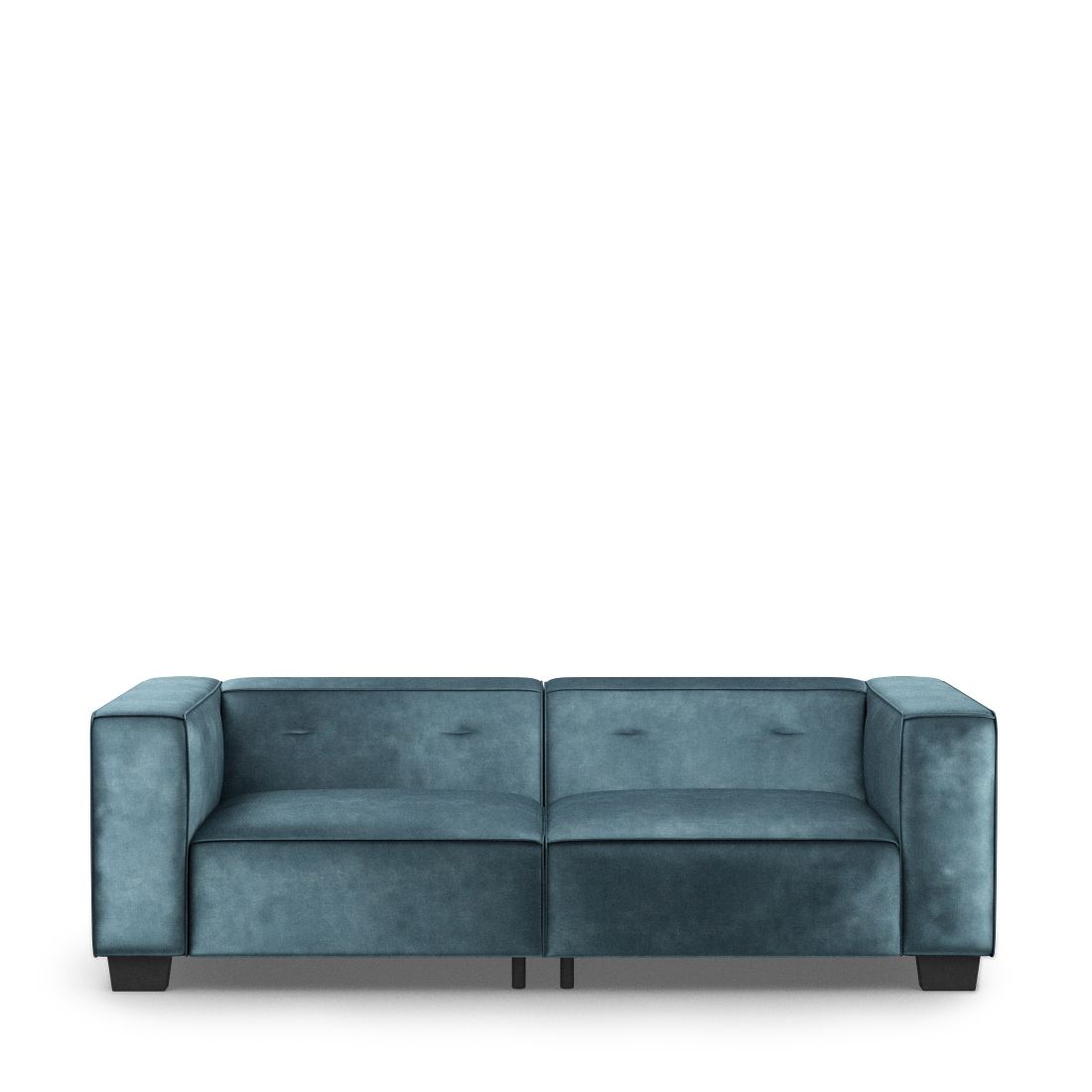 Rivièra Maison: Hampton Heights Sofa 3,5 Seater, velvet, petrol