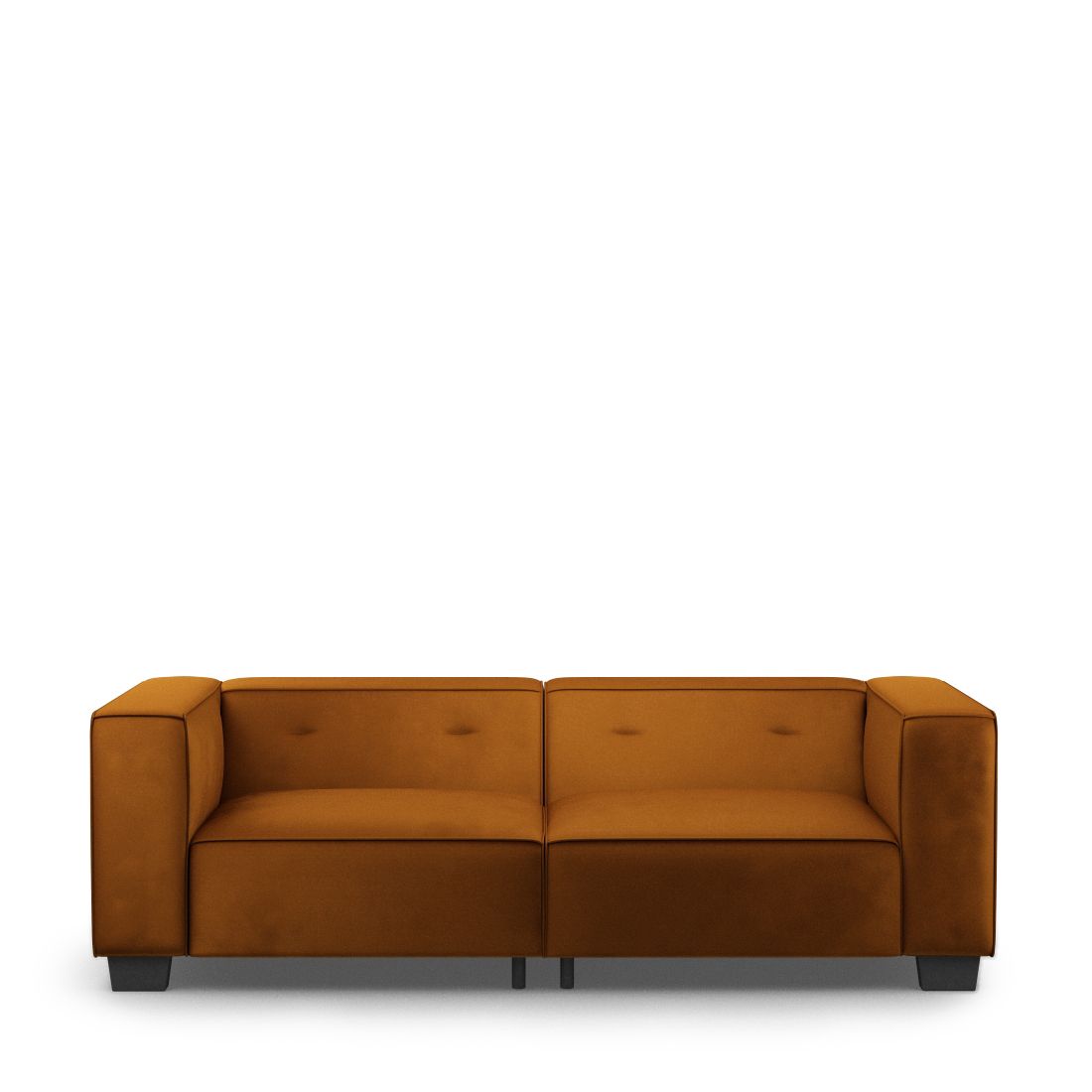 Rivièra Maison: Hampton Heights Sofa 3,5 Seater, velvet, golden brown